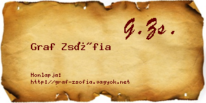 Graf Zsófia névjegykártya