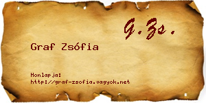 Graf Zsófia névjegykártya