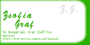 zsofia graf business card